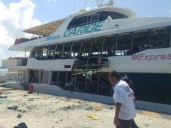 Explota ferry en Playa del Carmen dejando 18 lesionados