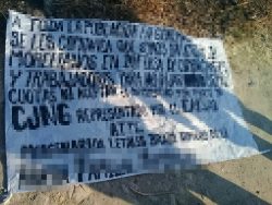 Este jueves colocaron cinco "narcomantas" en entradas de Morelia