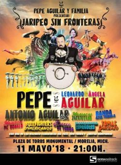 Pepe Aguilar y su familia llegarán a Morelia con su tour “Jaripeo Sin Fronteras”