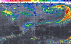 Vientos con rachas superiores a 60 km/h, se estiman en Michoacán y Guerrero, y ráfagas de viento superiores a 60 km/h en Baja California y Sonora.