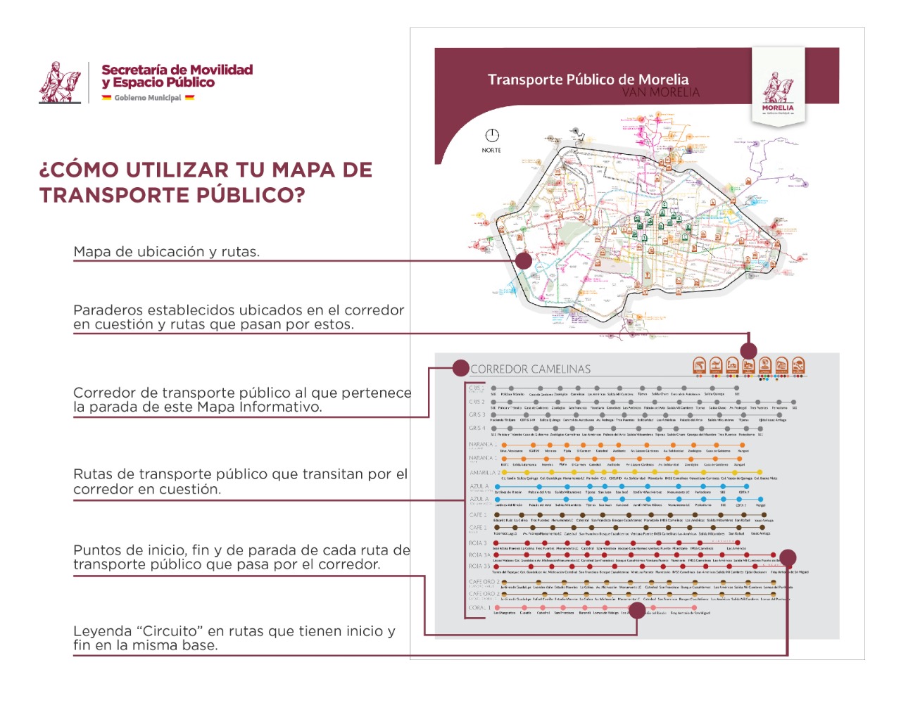 Gobierno De Morelia Intervendrá Paradas De Transporte Público Y Colocará Mapas De Rutas 7098